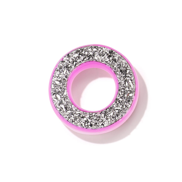 Bubblegum Orbit Charm with Single Hoop