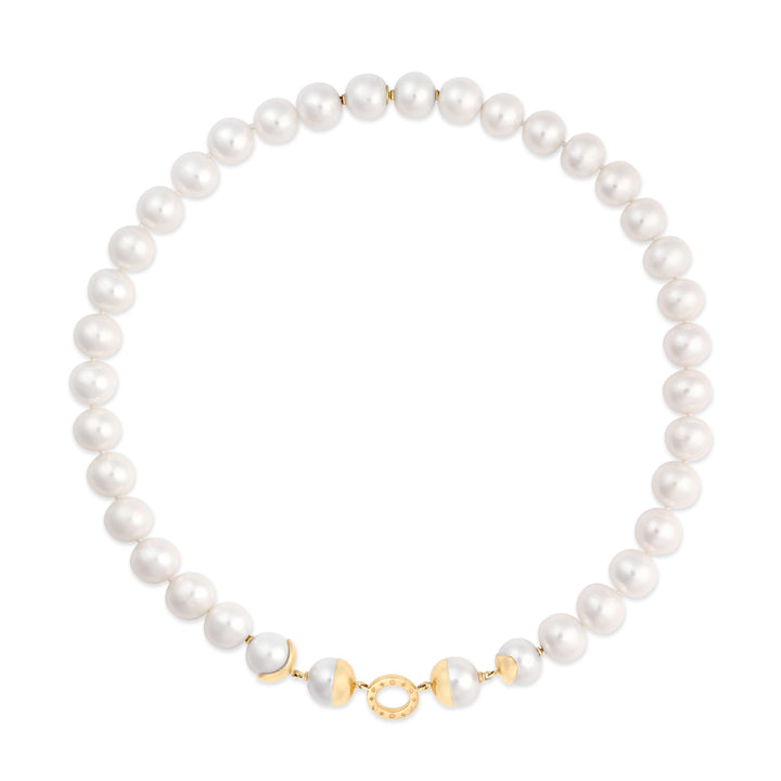 Moon phases Pearl Bead Necklace