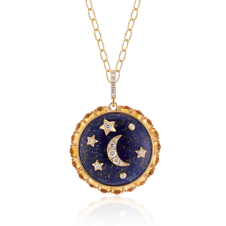 Flare Lapis Medallion