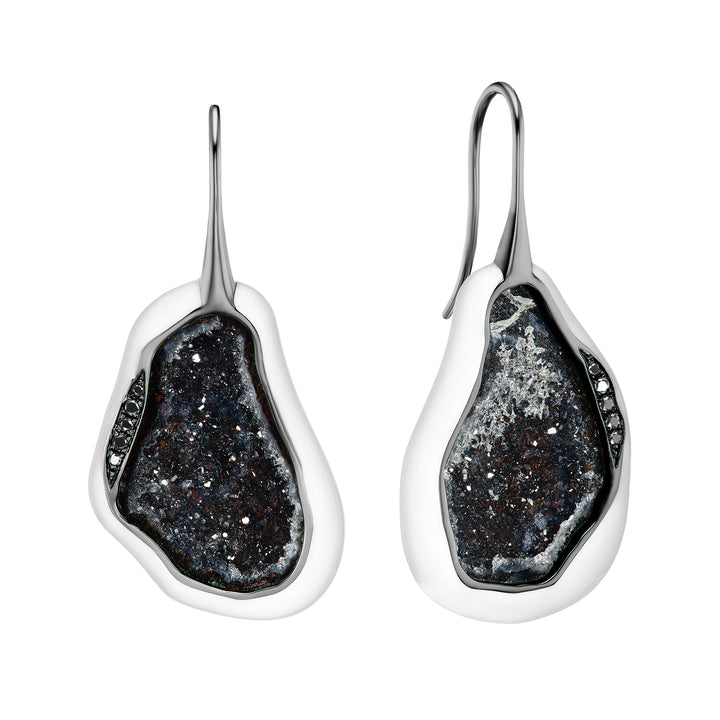 Galactic Geode Drop Earrings