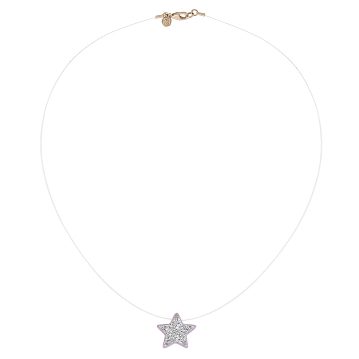 Lavender Field Star Charm Necklace