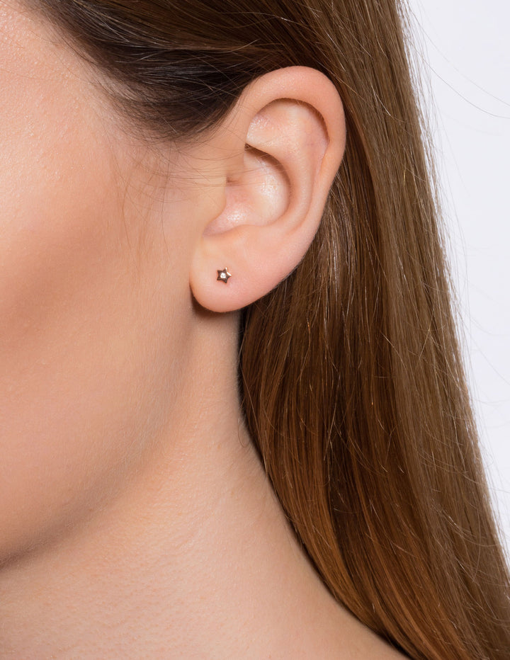 Twinkle Star Pink Sapphire Earrings